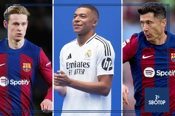 SBOTOP La Liga's Top Earners: Frenkie de Jong, Kylian Mbappe, and Robert Lewandowski Lead the Pack