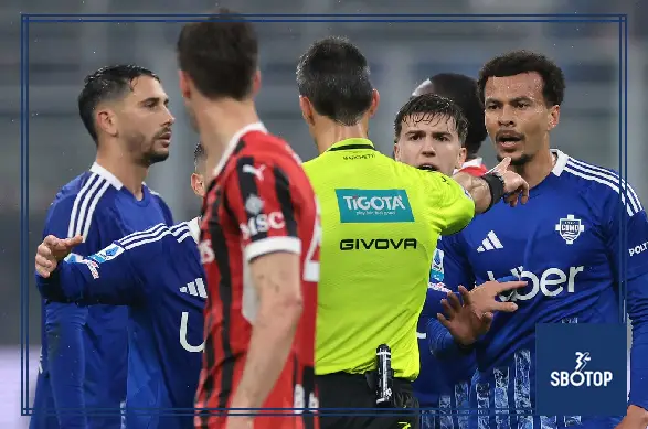 SBOTOP: Dele Sent Off Just 10 Minutes Into Serie A Debut for Como