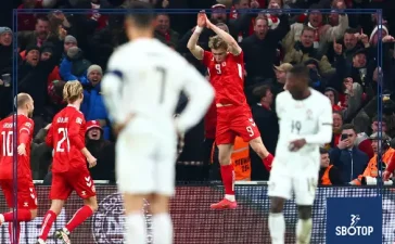 SBOTOP: Rasmus Hojlund Imitates Cristiano Ronaldo's Celebration as Denmark Triumphs Over Portugal in Nations League
