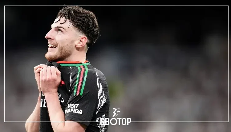 SBOTOP: Declan Rice Joins Elite with Masterclass Performance Against Real Madrid in Champions League for Arsenal