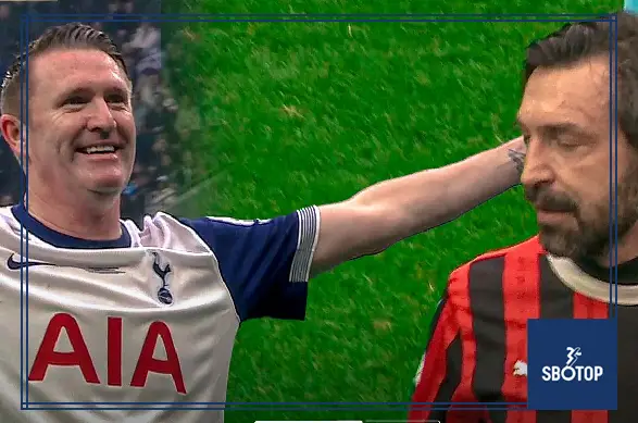 SBOTOP Spurs Legends Prevail Over AC Milan Glorie: Charity Match Highlights Unveiled