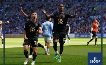 SBOTOP: Jaidon Anthony's Brace Secures Burnley's Comeback Victory Over Coventry City