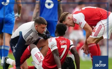SBOTOP: Arsenal Sweat on Fitness of Saka and Odegaard Ahead of Crucial Liverpool Clash After Leeds Knock