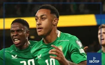 SBOTOP Republic of Ireland 2-2 Hungary: Adam Idah Strikes Late to Snatch Point Against 10-Man Visitors in Qualifier