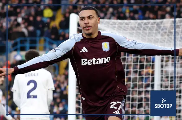 SBOTOP: Morgan Rogers’ Stunning Free-Kick Lifts Aston Villa to 2-1 Victory over Leeds and Into the Premier League’s Top Four