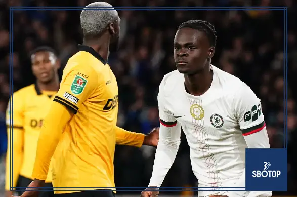 SBOTOP: Chelsea Edge Wolves 4-3 in Seven-Goal Carabao Cup Thriller Despite Liam Delap’s Red Card