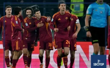 SBOTOP : AS Roma Tops Serie A 2025 with Most Points Recorded This Season