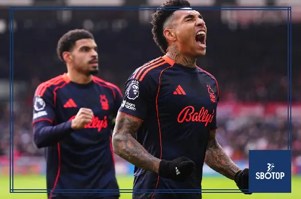 SBOTOP: Igor Jesus and Taiwo Awoniyi Secure Vital 2-0 Win for Nottingham Forest Over Brentford in Relegation Battle