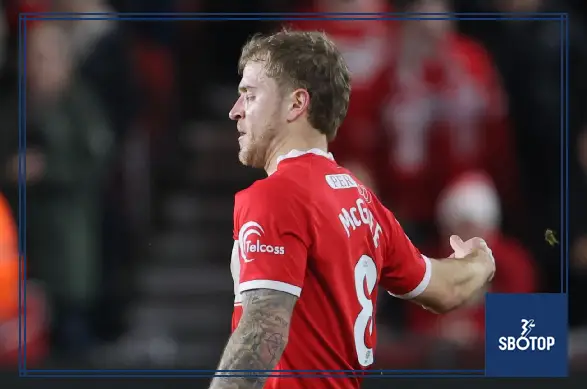 SBOTOP: Riley McGree Rescues Middlesbrough with Late Equalizer in 1-1 Stalemate Against Leicester City
