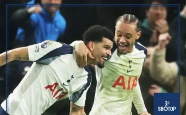 SBOTOP: Dominic Solanke’s Stunning Scorpion Kick Earns Spurs a 2-2 Draw as Manchester City Lose Ground in Title Race