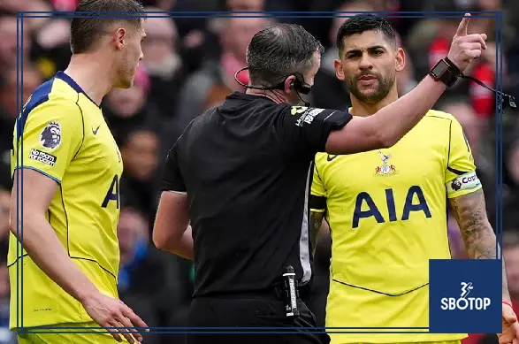 SBOTOP: Cristian Romero Faces Backlash After Red Card Against Man Utd Amid Social Media Fallout