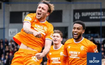 SBOTOP: Rangers Close Gap in Title Race as Tuur Rommens Strike Seals 1-0 Win Over St Mirren and Cuts Hearts’ Lead