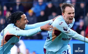 SBOTOP: Damsgaard’s 93rd-Minute Strike Secures Thrilling 4-3 Brentford Win Over Burnley in Premier League Drama