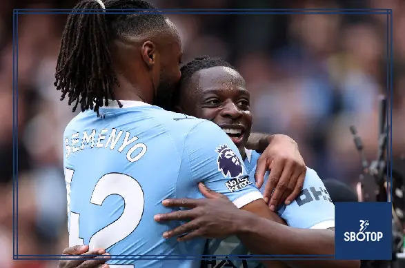 SBOTOP: Manchester City Crush Brentford 3-0 as Doku Haaland and Marmoush Fire Guardiola’s Men Within Two Points of Arsenal