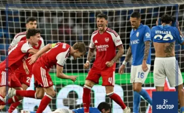 SBOTOP : Arsenal Only Beat Napoli 1-0 as Arteta Laments Missed Chances