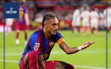 SBOTOP : Barcelona Receive Relief as Raphinha Avoids Serious Injury