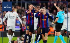 SBOTOP : La Liga Report 17 Incidents After Barcelona vs Real Madrid El Clasico Including Camavinga Assault