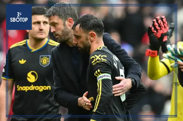 SBOTOP : Michael Carrick and Bruno Fernandes End Man Utd Rift Ahead of Chelsea Clash